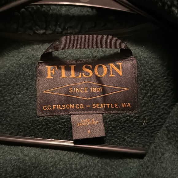 Filson Men’s Sherpa Fleece size small, color fir - Picture 3 of 3